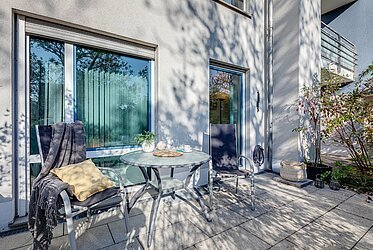 Trudering: 1-Zimmer Apartment mit Terrasse